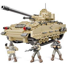 Load image into Gallery viewer, 1350PCS Military WW2 M2 Bradley Tank Figure Model Toy Building Block Brick Gift Kids Compatible Lego