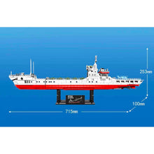 Load image into Gallery viewer, 1735PCS Military WW2 NAVY Yuting Type 072A Class Tank Landing Ship Figure Model Toy Building Block Brick Gift Kids Compatible Lego