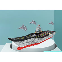 Load image into Gallery viewer, 1261PCS Military WW2 USS Shandong Aircraft Carrier Model Toy Building Block Brick Gift Kids Compatible Lego