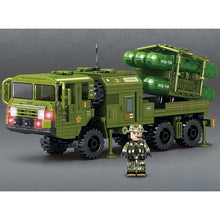 Load image into Gallery viewer, 550PCS Military WW2 HQ-16 Anti Aircraft Missiles Truck Figure Model Toy Building Block Brick Gift Kids