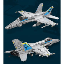 Load image into Gallery viewer, 1713PCS Military WW2 FA-18 F18 Hornet Strike Air Fighter Aircraft Model Toy Building Block Brick Gift Kids Compatible Lego