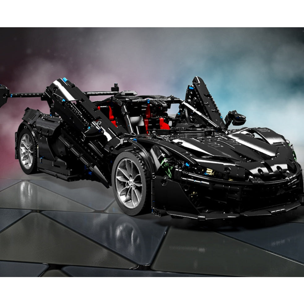 3686PCS MOC Statoc Large Technic Speed Black P1 Super Racing