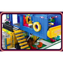 Load image into Gallery viewer, 1489PCS MOC City Street Container Bar Pub Model Toy Building Block Brick Gift Kids Compatible Lego