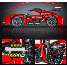 Load image into Gallery viewer, 1505PCS MOC Technic Red Super Racing Sports Car Model Toy Building Block Brick Gift Kids Compatible Lego 1:14