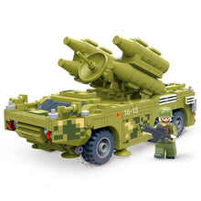 Load image into Gallery viewer, 623PCS Military WW2 HQ-7 Anti Aircraft Missile Truck Car Figure Model Toy Building Block Brick Gift Kids