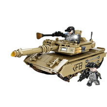 Load image into Gallery viewer, 406PCS Military WW2 M1A2 Abrams Main Battle Tank Figure Model Toy Building Block Brick Gift Kids Compatible Lego