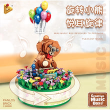 Load image into Gallery viewer, 452PCS Music Box Creative Brown Bear Model Toy Building Block Brick Gift Set Kids New