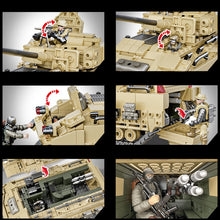Load image into Gallery viewer, 1350PCS Military WW2 M2 Bradley Tank Figure Model Toy Building Block Brick Gift Kids Compatible Lego