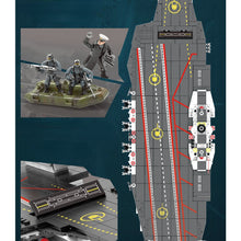 Load image into Gallery viewer, 1624PCS Military WW2 Shandong Aircraft Carrier Ship Figure Model Toy Building Block Brick Gift Kids Compatible Lego