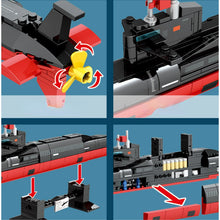 Load image into Gallery viewer, 353PCS Military WW2 Type 094 09-Ⅳ Strategic Nuclear Submarine Model Toy Building Block Brick Gift Kids Compatible Lego