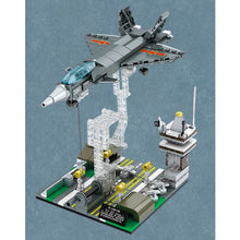 Load image into Gallery viewer, 337PCS MOC Military J-20 Chengdu Fire Fang Stealth Fighter Jet Tension Frame Model Toy Building Block Brick Gift Kids Display