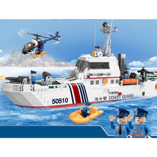 Load image into Gallery viewer, 1213PCS Military Coast Guard Ship Boat Figure Model Toy Building Block Brick Gift Kids Compatible Lego