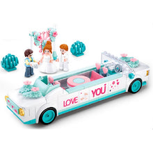 Load image into Gallery viewer, 204PCS MOC Romantic Love Girl Wedding Convertible Car Bridegroom Bride Figure Model Toy Building Block Brick Gift Kids