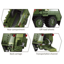 Load image into Gallery viewer, 481PCS Military WW2 Medical Armored Vehicle Car Model Toy Building Block Brick Gift Kids