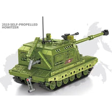 Load image into Gallery viewer, 979PCS MOC Military WW2 2s19 Self-Propelled Howitzer Tank Figure Model Toy Building Block Brick Gift Kids Compatible Lego