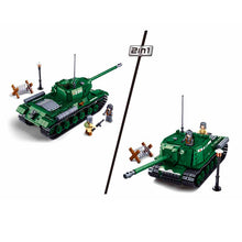Load image into Gallery viewer, 845PCS MOC Military WW2 2in1 IS2 Heavy Tank Figure Model Toy Building Block Brick Gift Kids