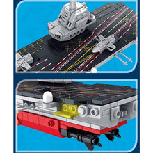 Load image into Gallery viewer, 1002PCS Military WW2 8in1 003 Aircraft Carrier Ship Figure Model Toy Building Block Brick Gift Kids Compatible Lego