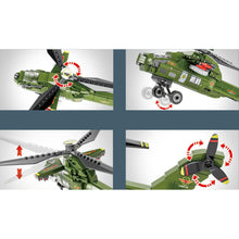 Load image into Gallery viewer, 351PCS Military WW2 Z-20 Helicopter Figure Model Toy Building Block Brick Gift Kids