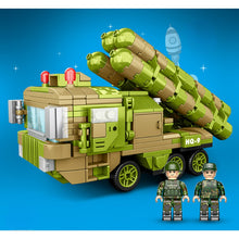Load image into Gallery viewer, 407PCS Military WW2 HQ-9 Anti Aircraft Missiles System Truck Figure Model Toy Building Block Brick Gift Kids