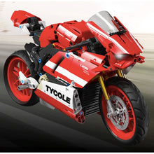 Load image into Gallery viewer, 729PCS MOC Technic Ducati V4 Motorcycle Motor Bike Model Toy Building Block Brick Gift Kids