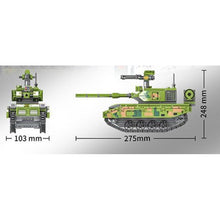 Load image into Gallery viewer, 412PCS Military WW2 ZTQ-15 Light Tank Figure Model Toy Building Block Brick Gift Kids