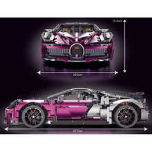 Load image into Gallery viewer, 3728PCS MOC Technic Large Purple Bugitti Veyron Super Racing Sports Car Model Toy Building Block Brick Gift Kids Compatible Lego 1:8