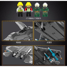 Load image into Gallery viewer, 1586PCS Military WW2 Shenyang J-31 Gyrfalcon Air Plane Fighter Figure Stand Model Toy Building Block Brick Gift Kids Compatible Lego
