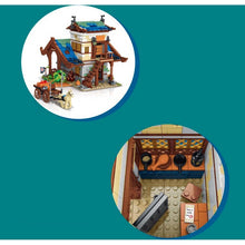 Load image into Gallery viewer, 1725PCS MOC City Street Town Medieval Barn Coach Model Building Block Brick Gift Set Kids New Compatible Lego
