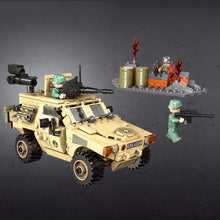 Load image into Gallery viewer, 451PCS Military WW2 Wheeled Armoured Reconnaisance Car Vehicle Figure Model Toy Building Block Brick Gift Kids