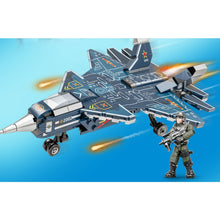 Load image into Gallery viewer, 364PCS Military WW2 Chengdu J-20 Fire Fang Air Fighter Figure Model Toy Building Block Brick Gift Kids