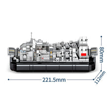 Load image into Gallery viewer, 686PCS MOC Military Type 726 LCAC Yuyi Class Landing Craft Air Cushion Figure Model Toy Building Block Brick Gift Kids