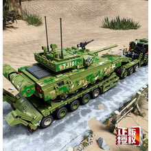 Load image into Gallery viewer, 2784PCS MOC Military Large 99A Main Battle Tank Transportation Truck Figure Model Toy Building Block Brick Gift Kids