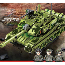 Load image into Gallery viewer, 641PCS WW2 Military 99A Main Battle Tank Figure Model Toy Building Block Brick Gift Kids