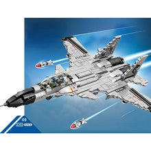 Load image into Gallery viewer, 1252PCS Military WW2 Flanker-D J-15 Flying Shark Air Fighter Aircraft Figure Model Toy Building Block Brick Gift Kids Compatible Lego