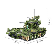 Load image into Gallery viewer, 1268PCS MOC Military Large 09 35MM Tracked Self-Propelled Artillery Tank Figures Model Toy Building Block Brick Gift Kids Compatible Lego