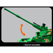 Load image into Gallery viewer, 1918PCS Military WW2 Large Type ZTZ 99A Main Tank Model Toy Building Block Brick Gift Kids Compatible Lego