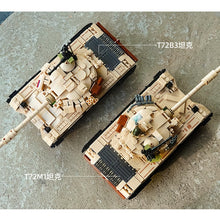 Load image into Gallery viewer, 770PCS MOC Military WW2 2in1 T72B3 T72M1 Main Battle Tank Figure Model Toy Building Block Brick Gift Kids New