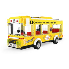 Load image into Gallery viewer, MOC City Town Tour Double Decker School Sightseeing Bus Model Toy Building Block Brick Gift Kids