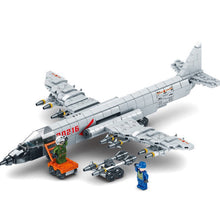 Load image into Gallery viewer, 570PCS Military WW2 Xian H-6 Strategic Bomber Aircraft Figure Model Toy Building Block Brick Gift Kids Compatible Lego