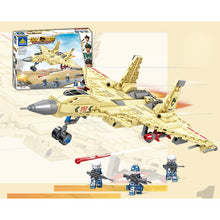 Load image into Gallery viewer, 333PCS Military WW2 J-15 Flying Shark Flanker Air Fighter Figure Model Toy Building Block Brick Gift Kids