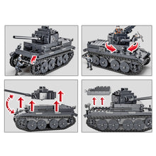 Load image into Gallery viewer, 814PCS WW2 Deutscher Leichter Panzer Light Tank Figure Model Toy Building Block Brick Gift Kids Compatible Lego