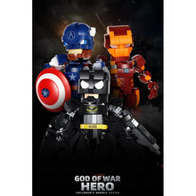Load image into Gallery viewer, MOC Captain Iron Bat Warrior Man Figure Model Toy Building Block Brick Gift Kids Display