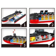 Load image into Gallery viewer, 865PCS MOC Military Nuclear Submarine Figure Model Toy Building Block Brick Gift Kids