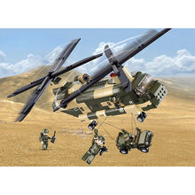 Load image into Gallery viewer, 513PCS Military WW2 CH-47 Chinook Transport Helicopter Jeep Figure Model Toy Building Block Brick Gift Kids