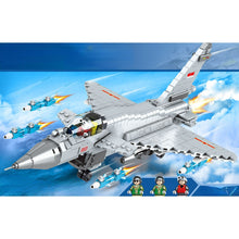Load image into Gallery viewer, 650PCS Military WW2 J-10 Vigorous Dragon Air Fighter Aircraft Figure Model Toy Building Block Brick Gift Kids Compatible Lego