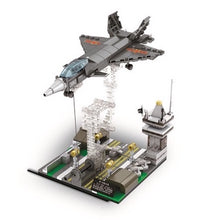 Load image into Gallery viewer, 337PCS MOC Military J-20 Chengdu Fire Fang Stealth Fighter Jet Tension Frame Model Toy Building Block Brick Gift Kids Display
