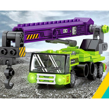 Load image into Gallery viewer, 600PCS MOC 6in1 City Engineering Vehicle Mecha Of Steel Model Toy Building Block Brick Gift Kids