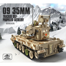Load image into Gallery viewer, 1268PCS MOC Military Large 09 35MM Tracked Self-Propelled Artillery Tank Figures Model Toy Building Block Brick Gift Kids Compatible Lego
