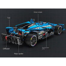 Load image into Gallery viewer, 1667PCS MOC Technic FE Formula E Racing Sports Car Model Toy Building Block Brick Gift Kids Compatible Lego