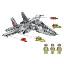 Load image into Gallery viewer, 1189PCS Military WW2 Sukhoi SU-35 Super Flanker Air Fighter Aircraft Figure Model Toy Building Block Brick Gift Kids Compatible Lego